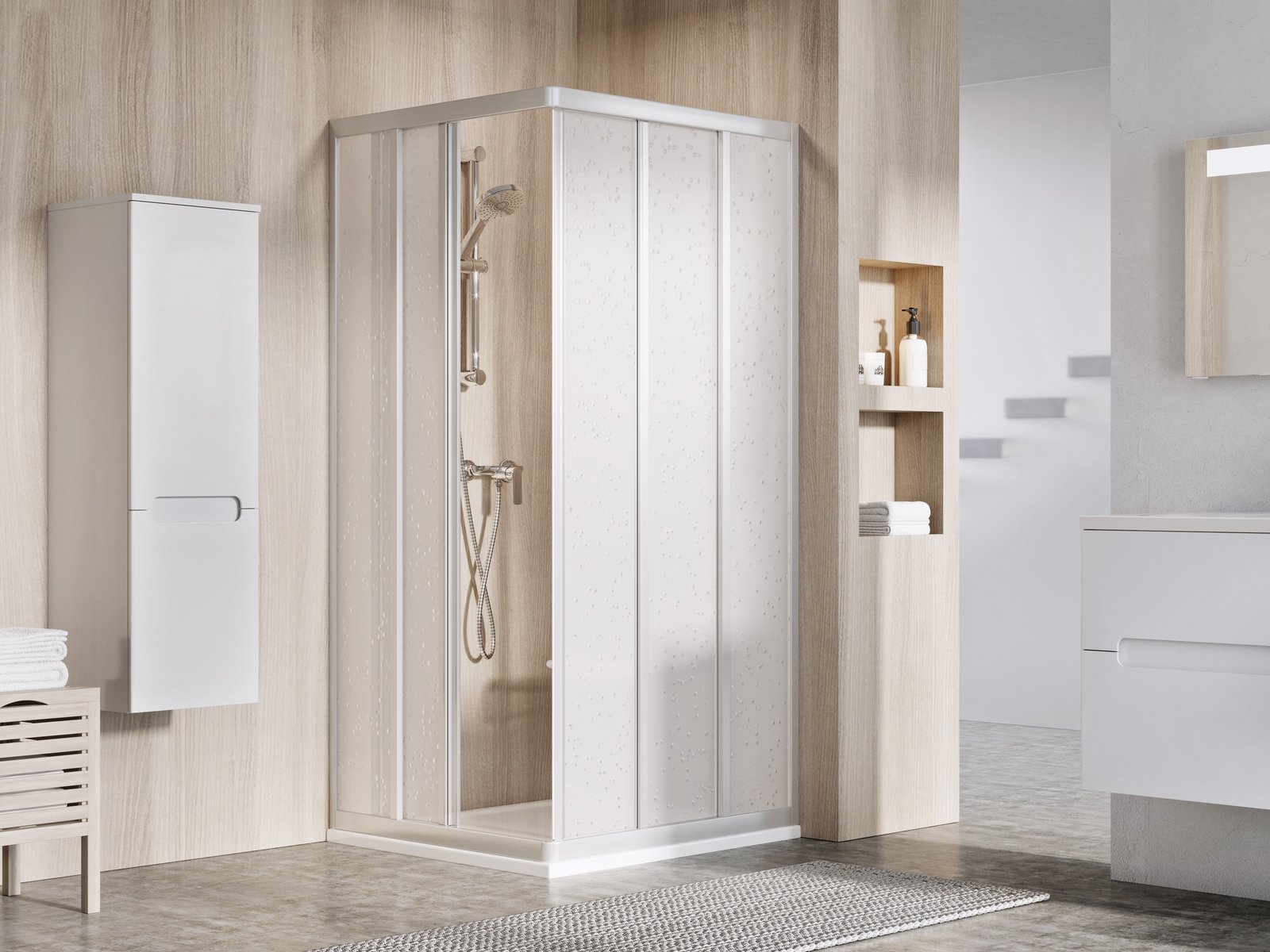RAVAK ASRV3 75 sprchový kout bílá/sklo PEARL #ASRV3 75 PEARL