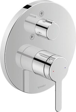 DURAVIT C.1 sprchová baterie pod omítku, pro 2 spotřebiče #C14210012010 - chrom