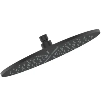 IDEAL STANDARD IDEALRAIN - Sprchová hlavice 303x58x303 mm v černé barvě, 12 l/min (3 bary) - perlátor, kovová dešťová sprcha #A5803XG - Silk Black