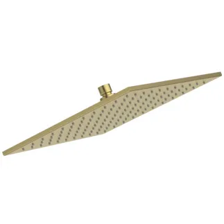 IDEAL STANDARD IDEALRAIN - Sprchová hlavice 300x58x300 mm v barvě kartáčovaného zlata, 12 l/min (3 bary) - Kovová dešťová sprcha, technologie PVD #A5805A2 - Brushed Gold