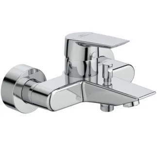 IDEAL STANDARD TESI - Nástěnná vanová baterie 207x189x119 mm, svislá vzdálenost od středu výtoku 154 mm, chrom, 21,0 l/min (3 bar) - technologie Click, EPD, FirmaFlow, povrch SmartShine #A6695AA - chrom