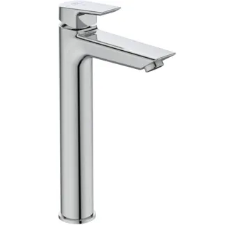 IDEAL STANDARD TESI - Umyvadlová baterie 50x186x301 mm, svislá vzdálenost od středu výpusti 140 mm, chrom, 5 l/min (3 bar), bez výsuvného odpadu - EasyFix, perlátor, BlueStart, omezovač průtoku, EPD, FirmaFlow, povrch SmartShine, certifikát NF #A6576AA - chrom