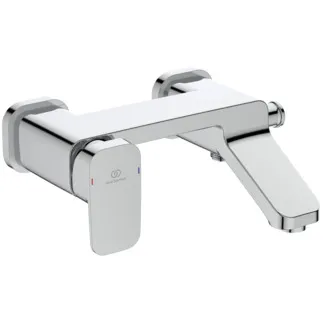 IDEAL STANDARD TONIC II - nástěnná vanová baterie 233,5x175x97 mm, svislá vzdálenost od středu výtoku 160 mm, chrom, 22,0 l/min (3 bary) - technologie Click, EPD, FirmaFlow, povrch SmartShine #A6338AA - chrom