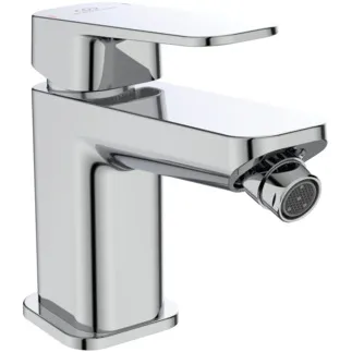 IDEAL STANDARD TONIC II - Bidetová baterie 39x153x136 mm, svislá vzdálenost od středu výpusti 121 mm, chrom, 5 l/min (3 bar), s výsuvným odpadem - EasyFix, perlátor, nastavitelná výpusť, omezovač průtoku, EPD, FirmaFlow, povrch SmartShine #A6336AA - chrom