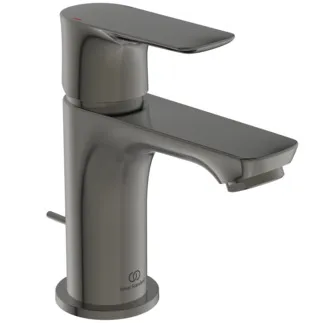 IDEAL STANDARD CONNECT AIR - umyvadlová baterie 48x143x136 mm, svislá vzdálenost od středu výpusti 90 mm, magneticky šedá, 5 l/min (3 bar), s výsuvným odpadem - EasyFix, perlátor, omezovač průtoku, PVD technologie #A7014A5 - magneticky šedá