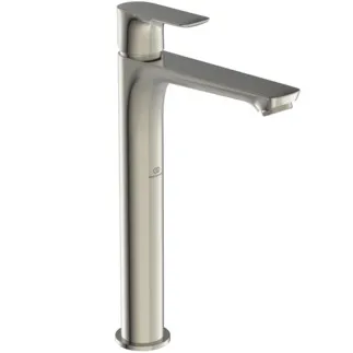 IDEAL STANDARD CONNECT AIR - umyvadlová baterie 48x188,5x296 mm, svislá vzdálenost od středu výpusti 150 mm, stříbrná bouře, 5 l/min (3 bary), bez výsuvného odpadu - EasyFix, perlátor, omezovač průtoku, PVD technologie #A7027GN - nerezová ocel
