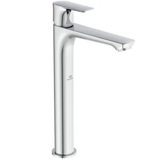 IDEAL STANDARD CONNECT AIR - umyvadlová baterie 48x188,5x296 mm, svislá vzdálenost od středu výpusti 150 mm, chrom, 5 l/min (3 bar), bez výsuvného odpadu - EasyFix, perlátor, omezovač průtoku, EPD, povrch SmartShine #A7027AA - chrom