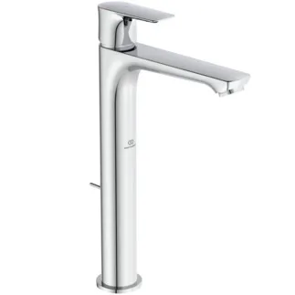 IDEAL STANDARD CONNECT AIR - umyvadlová baterie 48x196x296 mm, svislá vzdálenost od středu výpusti 150 mm, chrom, 5 l/min (3 bar), s výsuvným odpadem - EasyFix, perlátor, BlueStart, omezovač průtoku, EPD, povrch SmartShine #A7026AA - chrom