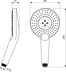 Obrázek IDEAL STANDARD Idelrain Evojet kulatá 3 funkční ruční sprcha 125 mm A1759AA chrom
