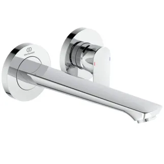 IDEAL STANDARD CONNECT AIR - Nástěnná umyvadlová baterie 193x241x106 mm, svislá vzdálenost od středu výpusti 225 mm, chrom, nutná sada 1 (A5948), 5 l/min (3 bar), bez výsuvného odpadu - omezovač průtoku, EPD, FirmaFlow, povrch SmartShine #A7009AA - chrom