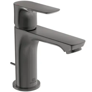 IDEAL STANDARD CONNECT AIR - umyvadlová baterie 48x160x146 mm, svislá vzdálenost od středu výpusti 107 mm, magneticky šedá, 5 l/min (3 bar), s výsuvným odpadem - EasyFix, perlátor, omezovač průtoku, EPD, PVD technologie #A7007A5 - magneticky šedá