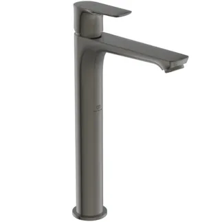 IDEAL STANDARD CONNECT AIR - umyvadlová baterie 48x188,5x296 mm, svislá vzdálenost od středu výpusti 150 mm, magneticky šedá, 5 l/min (3 bar), bez výsuvného odpadu - EasyFix, perlátor, BlueStart, omezovač průtoku, EPD, PVD technologie #A7028A5 - magneticky šedá