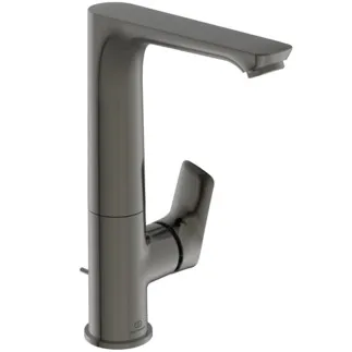 IDEAL STANDARD CONNECT AIR - umyvadlová baterie 95x177,5x247 mm, svislá vzdálenost od středu výpusti 140 mm, magneticky šedá, 5 l/min (3 bar), s výsuvným odpadem - EasyFix, perlátor, omezovač průtoku, FirmaFlow, PVD technologie #A7020A5 - Magnetic Grey