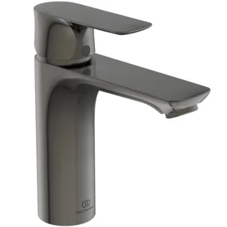 IDEAL STANDARD CONNECT AIR - umyvadlová baterie 48x165x176 mm, svislá vzdálenost od středu výpusti 125 mm, magneticky šedá, 5 l/min (3 bar), bez výsuvného odpadu - EasyFix, perlátor, click technologie, omezovač průtoku, EPD, FirmaFlow, PVD technologie #A7055A5 - magneticky šedá