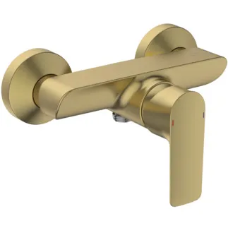 IDEAL STANDARD CONNECT AIR - Sprchová baterie AP 207x145x126 mm v kartáčovaném zlatě, 24 l/min (3 bar) - Click technologie, EPD, FirmaFlow, PVD technologie #A7032A2 - Brushed Gold