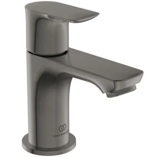 IDEAL STANDARD CONNECT AIR - sloupový ventil 48x115x126 mm, svislá vzdálenost 85 mm od středu výtoku, magneticky šedý, 5 l/min (3 bar), bez výsuvného odpadu - omezovač průtoku, PVD technologie #A7031A5 - Magnetic Grey