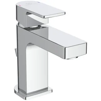 IDEAL STANDARD EDGE - umyvadlová baterie 48x140x129 mm, svislá vzdálenost od středu výpusti 90 mm, chrom, 5 l/min (3 bary), s výsuvným odpadem - EasyFix, perlátor, omezovač průtoku, EPD, povrch SmartShine #A7265AA - chrom