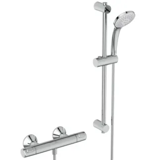 IDEAL STANDARD CERATHERM T25 - sprchová baterie 315x100x70 mm v chromu, 22,0 l/min (3 bar) - perlátor, variabilní sprchové režimy, termostatická funkce, úspora vody a energie, CoolBody, bezpečnostní zámek, povrch SmartShine #A7203AA - chrom