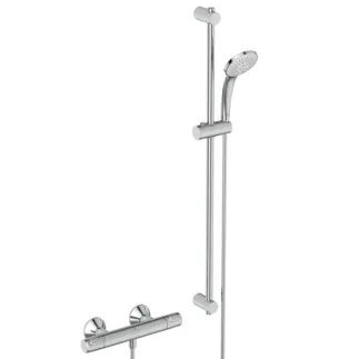 IDEAL STANDARD CERATHERM T25 - sprchová baterie 315x100x70 mm v chromu, 22,0 l/min (3 bar) - perlátor, variabilní sprchové režimy, termostatická funkce, úspora vody a energie, CoolBody, bezpečnostní zámek, povrch SmartShine #A7204AA - chrom