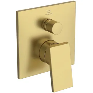 IDEAL STANDARD EXTRA - Vanová baterie UP kit 2 163x82x187 mm v barvě kartáčovaného zlata, nutná sada 1 (A1000), 23,0 l/min (3 bar) - technologie Click, technologie PVD. UPOZORNĚNÍ: Tento výrobek se přestane vyrábět a nahradí jej výrobek A8730A2. Kartáčované zlato #A7626A2
