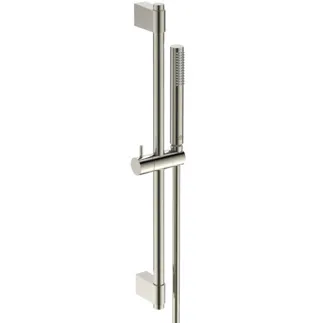 IDEAL STANDARD IDEALRAIN - Sprchová kombinace se sprchovou tyčí 105x277x603 mm ve stříbrné barvě, 8 l/min (3 bary) - omezovač průtoku, technologie PVD #A7616GN - Nerezová ocel