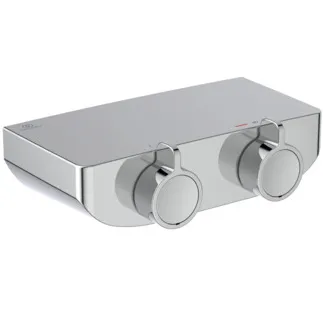 IDEAL STANDARD OX THM - nástěnná sprchová baterie 240x140x83 mm v chromu, 10 l/min (3 bary) - termostatická funkce, úspora vody a energie, CoolBody, tepelná dezinfekce, bezpečnostní zámek, povrch SmartShine #A7606AA - Chrome