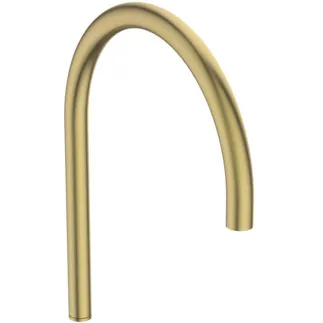 IDEAL STANDARD SOLOS - Umyvadlová baterie 20x241x301 mm, svislá vzdálenost od středu výpusti 221 mm, broušené zlato, 5 l/min (3 bar), bez výsuvného odpadu - napájení z baterie, skrytý perlátor, omezovač průtoku, zcela bezdotyková, PVD technologie #A7832A2 - Brushed Gold