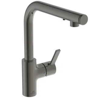 IDEAL STANDARD GUSTO - Kuchyňská baterie 114,5x271x334 mm, svislá vzdálenost od středu výpusti 232 mm, magneticky šedá, 6,7 l/min (3 bar) - FirmaFlow, PVD technologie #A7817A5 - Magnetic Grey