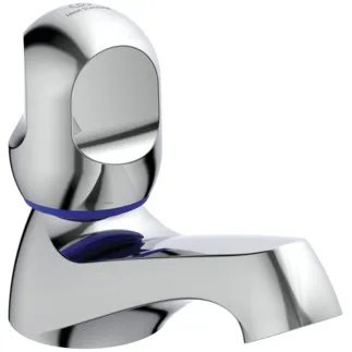 IDEAL STANDARD ALPHA NEW - Podstavný ventil 45x123x88 mm, svislá vzdálenost 90 mm od středu výtoku, chrom, 12 l/min (3 bar), bez výsuvného odpadu - Skrytý perlátor, povrch SmartShine #B1840AA - chrom