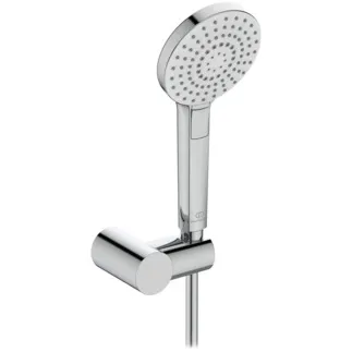 IDEAL STANDARD IDEALRAIN EVO - Multifunkční ruční sprcha 116x330 mm v chromu, 8 l/min (3 bary) - Easy-Grip, Variabilní režimy proudu, Omezovač průtoku, Široká sprcha #B2618AA - Chrom