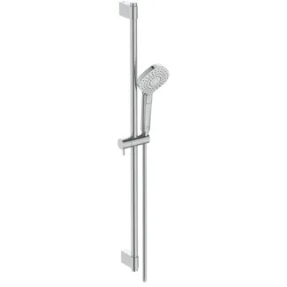 IDEAL STANDARD IDEALRAIN EVO - Sprchová kombinace se sprchovou tyčí v chromu, 8 l/min (3 bary) - Variabilní režimy proudu, omezovač průtoku, široká sprcha #B2238AA - chrom