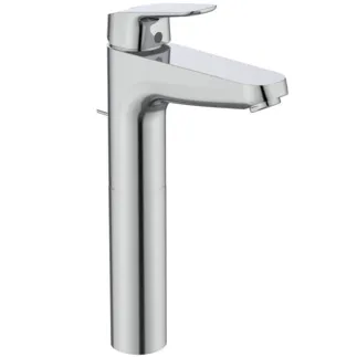 IDEAL STANDARD CERAFLEX - Umyvadlová baterie 47x201x305 mm, svislá vzdálenost od středu výpusti 140 mm, chrom, 3,8 l/min (3 bary), s výsuvným odpadem - perlátorem, technologie click, EPD, FirmaFlow, povrch SmartShine #B1872AA - chrom
