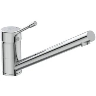 IDEAL STANDARD CERALOOK - Kuchyňská baterie 47x271x160 mm, svislá vzdálenost od středu výtoku 230 mm, chrom, 6 l/min (3 bary) - EasyFix, technologie Click, EPD, FirmaFlow, povrch SmartShine #BC293AA - chrom