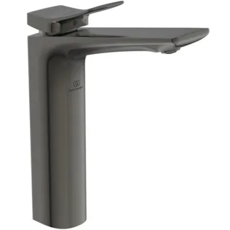 IDEAL STANDARD CONCA - umyvadlová baterie 48x200x246 mm, svislá vzdálenost od středu výpusti 150 mm, magneticky šedá, 5 l/min (3 bar), bez výsuvného odpadu - perlátor, omezovač průtoku, EPD, FirmaFlow, PVD technologie #BC758A5 - magneticky šedá