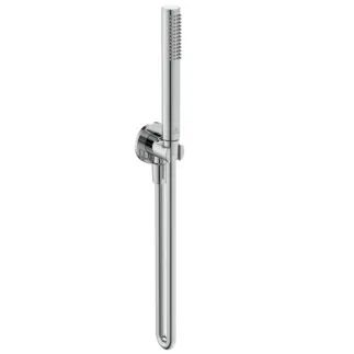 IDEAL STANDARD IDEALRAIN - Sprchová kombinace bez sprchové lišty 115x335 mm v chromu, 8 l/min (3 bary) - perlátor, omezovač průtoku, tlačítkový přepínač Navigo®, široká sprcha #BC544AA - chrom