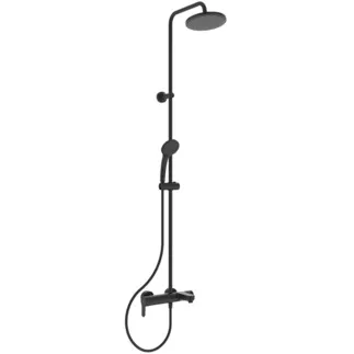 IDEAL STANDARD CERAFINE MODEL O - Sprchový systém AP 308x497x1507 mm, svislá vzdálenost od středové výpusti 191 mm v černé barvě, 20,0 l/min (3 bar) - technologie Click, EPD, FirmaFlow #BC749XG - Silk Black