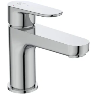 IDEAL STANDARD CERAFINE MODEL O - umyvadlová baterie 50x155x138 mm, svislá vzdálenost od středu výpusti 114 mm, chrom, 3,8 l/min (3 bar), bez výsuvného odpadu - EasyFix, perlátor, BlueStart, EPD, FirmaFlow, povrch SmartShine #BC697AA - chrom