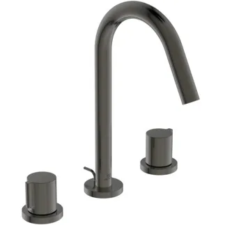 IDEAL STANDARD JOY - Dvouručková umyvadlová baterie 218x180x248 mm, svislá vzdálenost od středu výpusti 127 mm, magneticky šedá, 5 l/min (3 bar), s výsuvným odpadem - perlátorem, skrytým perlátorem, omezovačem průtoku, PVD technologie #BC783A5 - Magnetic Grey