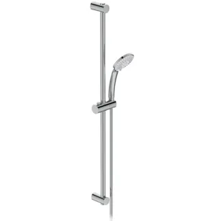 IDEAL STANDARD IDEALRAIN - Sprchová kombinace se sprchovou tyčí 903 mm v chromu, 8 l/min (3 bary) - Variabilní režimy proudu, omezovač průtoku, široká sprcha #BC797AA - chrom