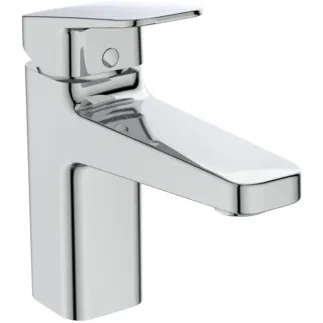 IDEAL STANDARD CERAPLAN - Umyvadlová baterie 47x180x161 mm, svislá vzdálenost od středu výpusti 124 mm, chrom, 3,8 l/min (3 bar), bez výsuvného odpadu - EasyFix, perlátor, technologie Click, EPD, FirmaFlow, povrch SmartShine #BD223AA - chrom