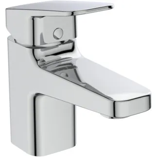 IDEAL STANDARD CERAPLAN - Umyvadlová baterie 47x168x132 mm, svislá vzdálenost od středu výpusti 99 mm, chrom, 5 l/min (3 bary), s výsuvným odpadem - EasyFix, perlátor, technologie click, omezovač průtoku, EPD, FirmaFlow, povrch SmartShine, certifikát NF #BD204AA - chrom