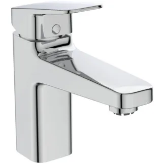 IDEAL STANDARD CERAPLAN - Umyvadlová baterie 47x184x161 mm, svislá vzdálenost od středu výpusti 125 mm, chrom, 5 l/min (3 bary), s výsuvným odpadem - EasyFix, perlátor, click technologie, omezovač průtoku, EPD, FirmaFlow, povrch SmartShine #BD230AA - chrom