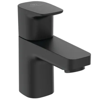 IDEAL STANDARD CERAPLAN - Podstavný ventil 42x116x116 mm, svislá vzdálenost 81 mm od středu výtoku, černý, 5 l/min (3 bar), bez výsuvného odpadu - omezovač průtoku #BD284XG - Silk Black