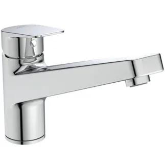 IDEAL STANDARD CERAPLAN - Kuchyňská baterie 50x264x168 mm, svislá vzdálenost od středu výtoku 219 mm, chrom, 9 l/min (3 bary) - EasyFix, technologie Click, EPD, FirmaFlow, povrch SmartShine #BD321AA - chrom
