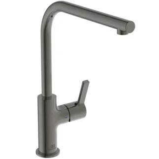 IDEAL STANDARD GUSTO - Kuchyňská baterie 105x291x327 mm, svislá vzdálenost od středu výtoku 232 mm, magnetická šedá, 8,7 l/min (3 bar) - EasyFix+, FirmaFlow, PVD technologie #BD418A5 - Magnetic Grey
