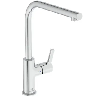 IDEAL STANDARD GUSTO - Kuchyňská baterie 105x291x327 mm, svislá vzdálenost od středu výtoku 232 mm, chrom, 8,7 l/min (3 bar) - EasyFix+, FirmaFlow, povrch SmartShine #BD418AA - chrom