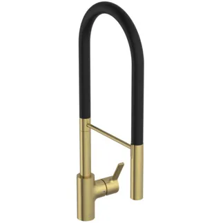 IDEAL STANDARD GUSTO - Kuchyňská baterie 115x264x604 mm v provedení kartáčované zlato, 6,3 l/min (3 bary) - Skrytý perlátor, FirmaFlow, PVD technologie #BD421A2 - Brushed Gold