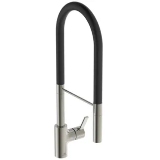 IDEAL STANDARD GUSTO - Kuchyňská baterie 115x264x604 mm, stříbrná bouře, 6,3 l/min (3 bar) - Skrytý perlátor, FirmaFlow, PVD technologie #BD421GN - Nerezová ocel