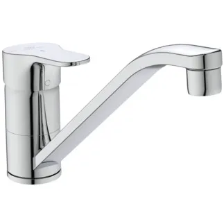 IDEAL STANDARD CERABASE - Kuchyňská baterie 47x260x169 mm, svislá vzdálenost od středu výtoku 226 mm, chrom, 9 l/min (3 bary) - EasyFix, BlueStart, technologie Click, FirmaFlow, povrch SmartShine #BD432AA - chrom