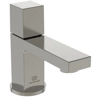 IDEAL STANDARD EXTRA - Podstavný ventil 55x149,5x130 mm, svislá vzdálenost 101 mm od středu výtoku, stříbrná bouře, 5 l/min (3 bar), bez výsuvného odpadu - omezovač průtoku, PVD technologie #BD521GN - Nerezová ocel